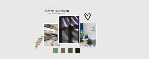 Trend van dit moment: zwarte jaloezieën