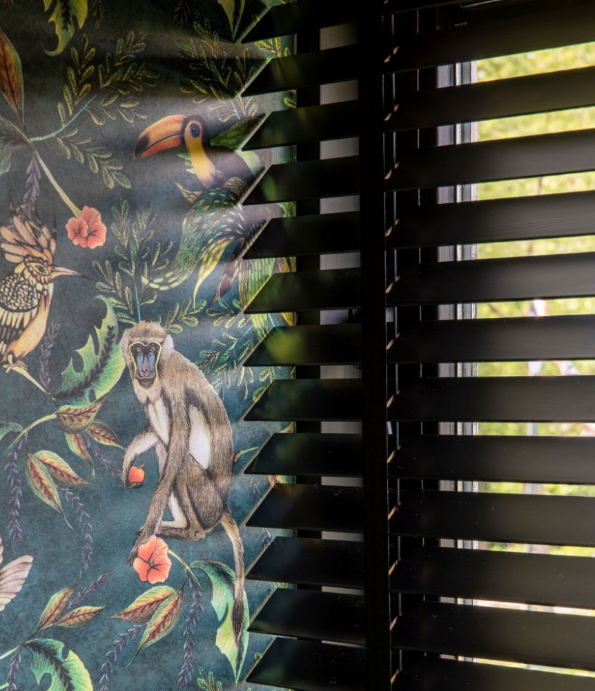 Raambekleding kinderkamer jaloezieen