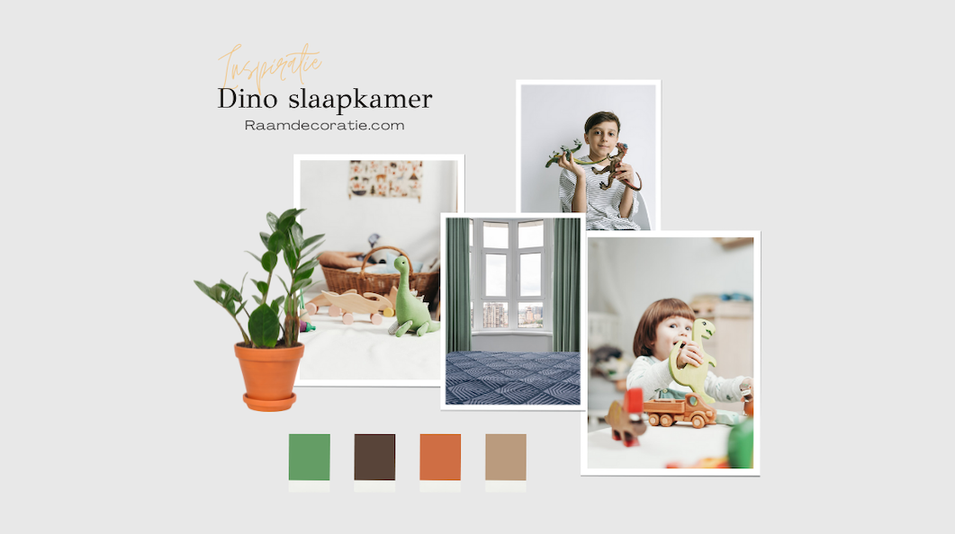 moodboard inspiratie dino slaapkamer