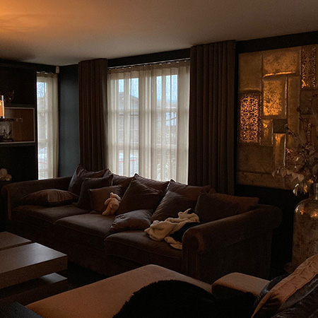 Andy en Melisa woonkamer