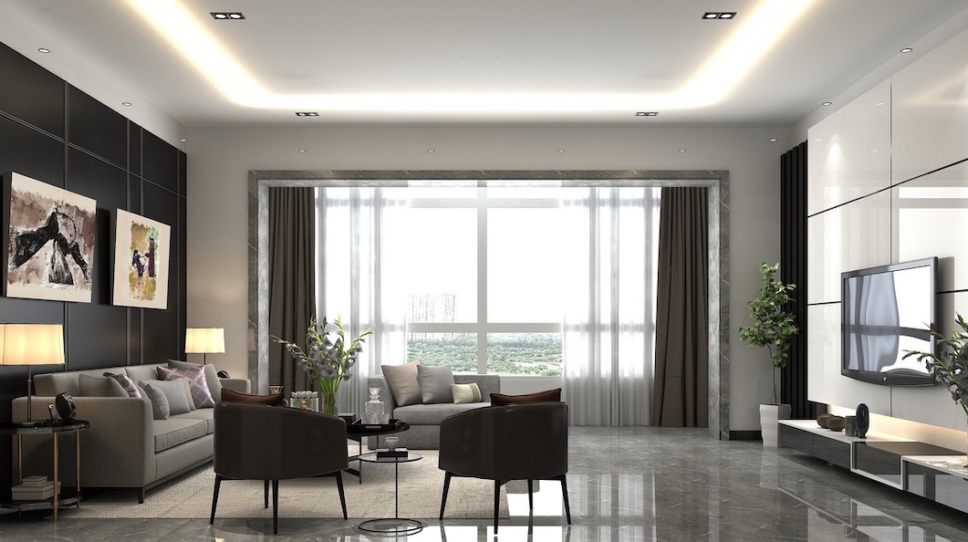 Gordijnen ophangen afbeelding